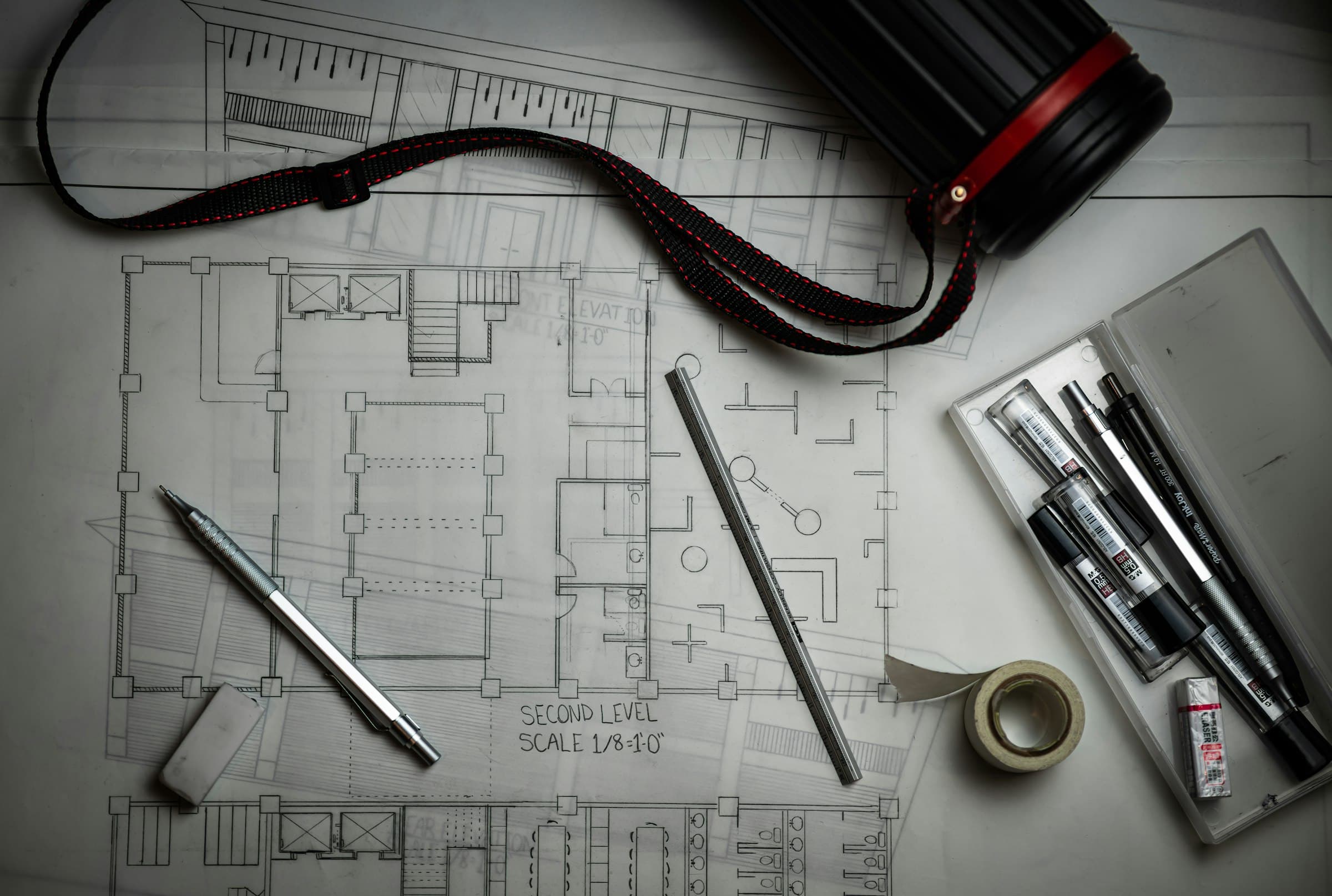 Technische tekeningen met tekengereedschap